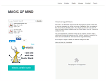 Tablet Screenshot of magicofmind.com